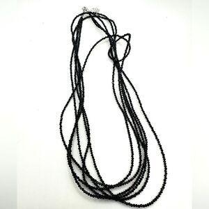 Bangkok Ratnaraj Signed BBJ Sterling Silver and Black Spinel necklace!